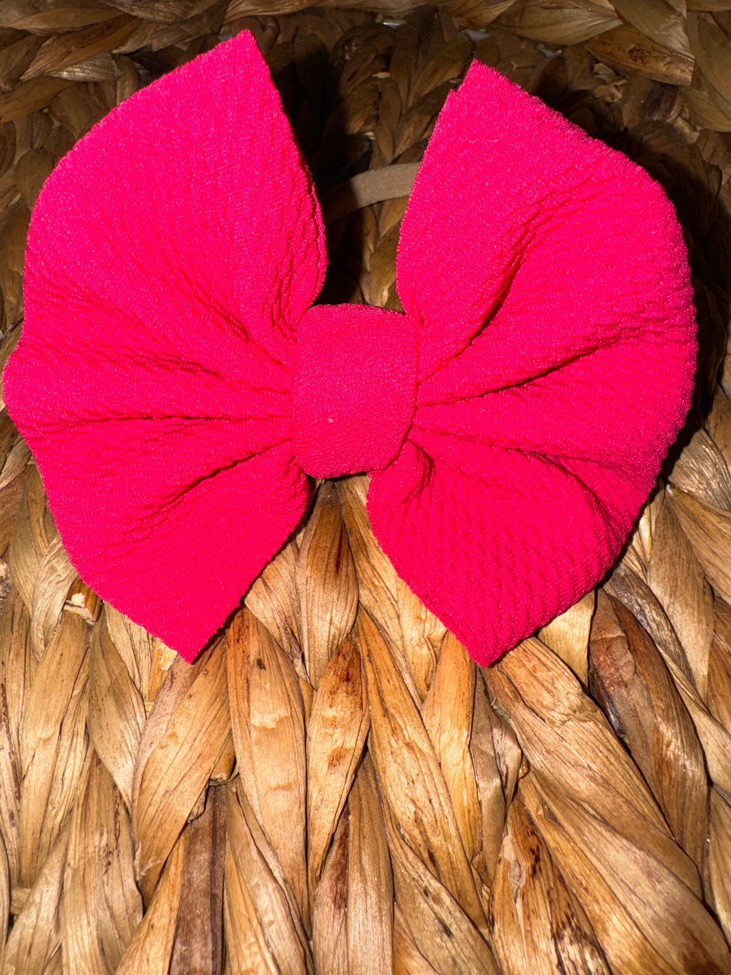 Dark Pink Clip Bow