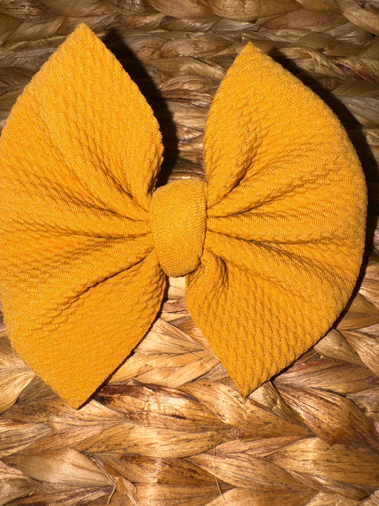 Mustard Nylon Bow