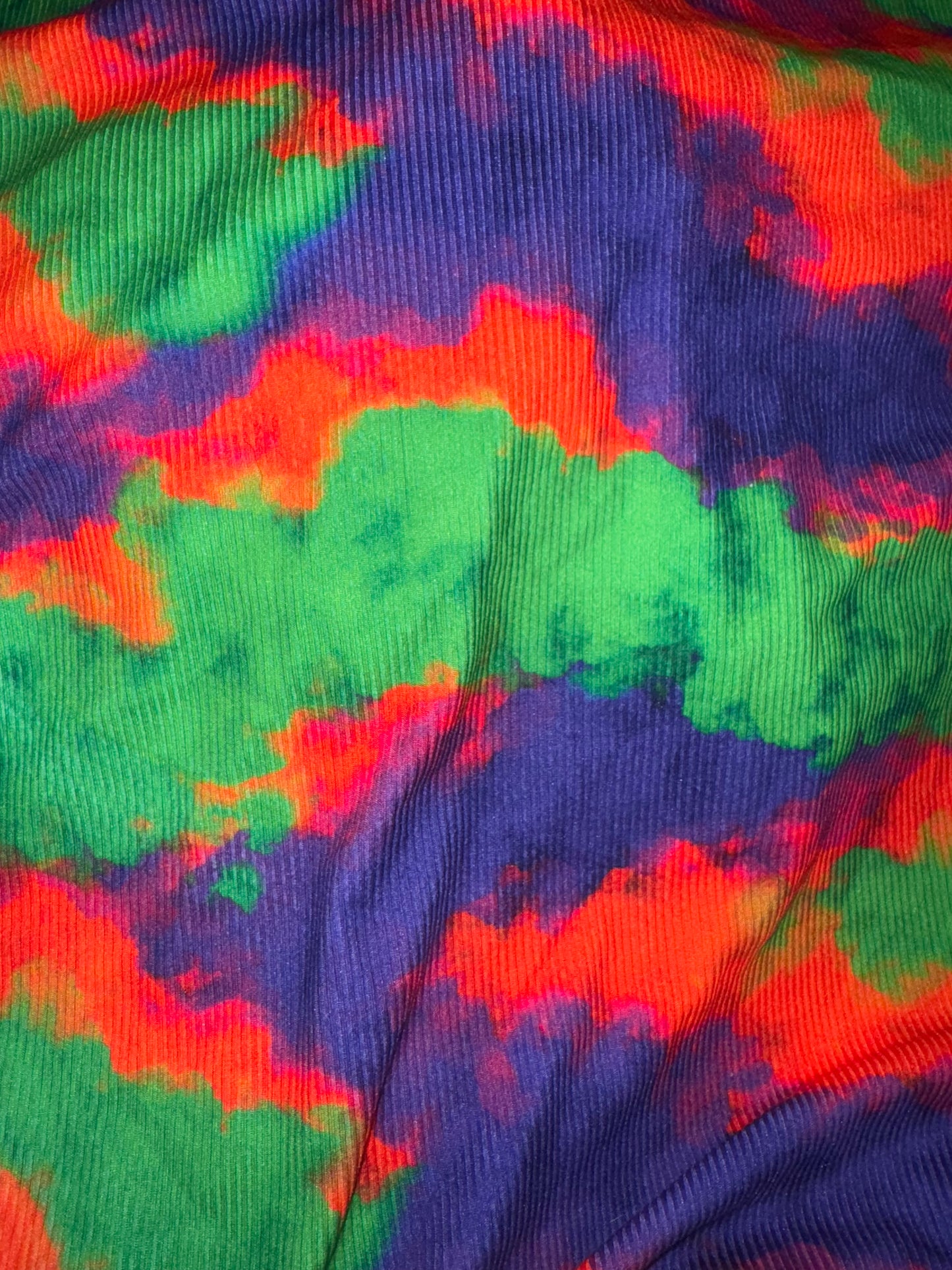 Purple/Green tie dye