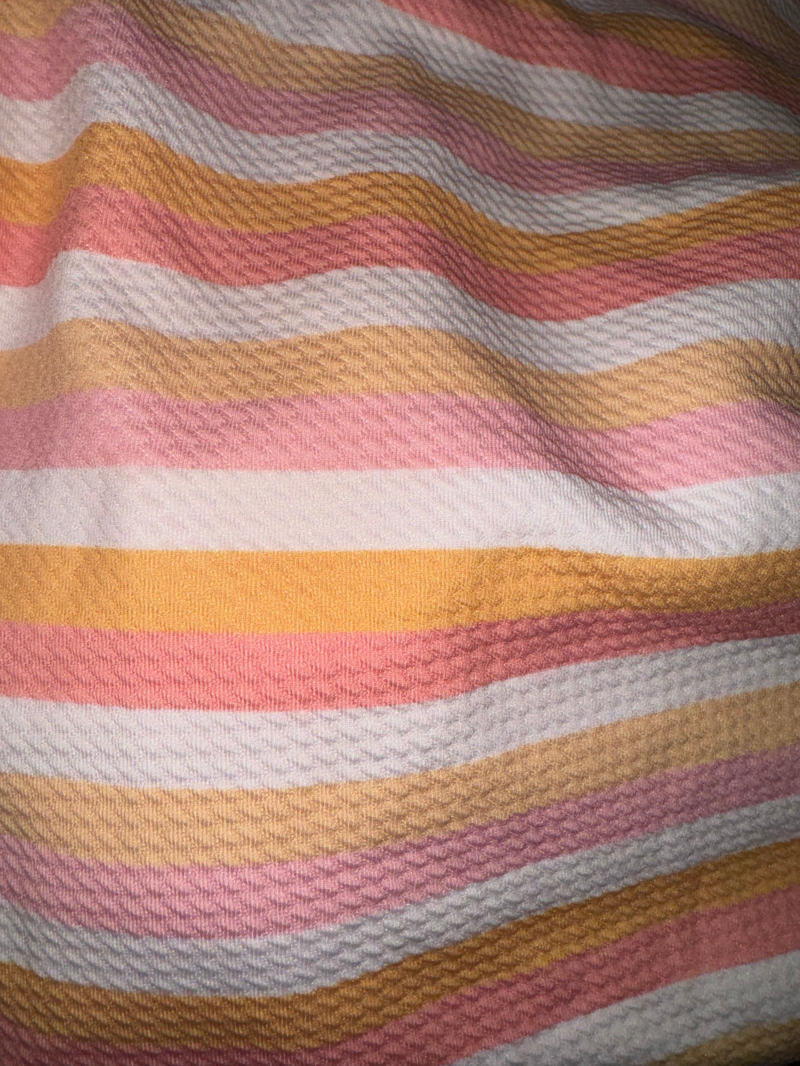 Pink/White and orange stripes