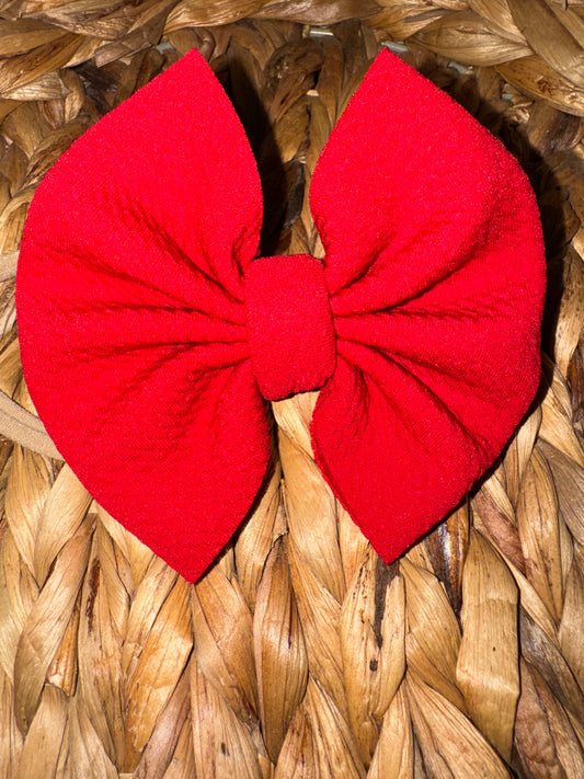 Red Clip Bow