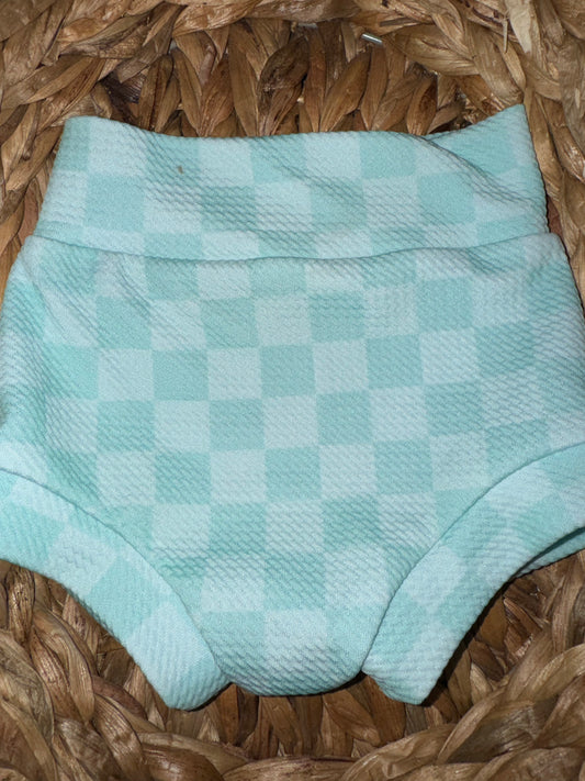 Blue Checkers Bummies 2/3t