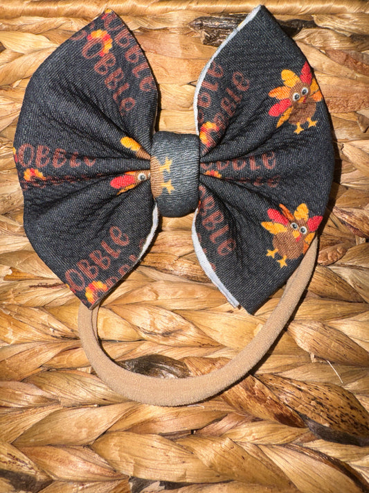 Gobble Gobble Nylon Bow