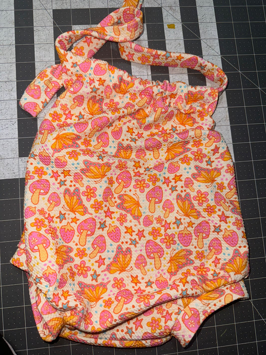 Retro Mushroom Summer Romper 18/24m